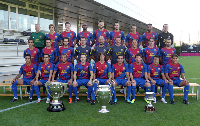 La primera fotografía oficial de la temporad del FC Barcelona FCBARCELONA.CAT