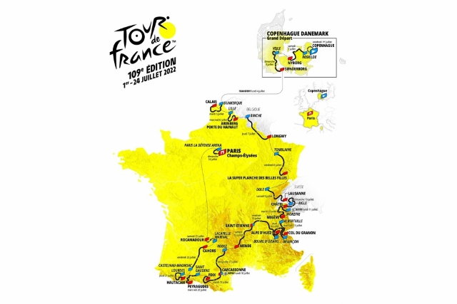 Etapas y perfiles del Tour de Francia 2022 - BICIO