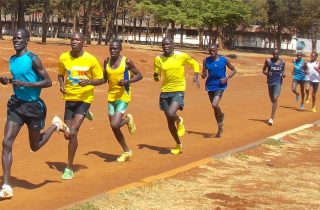 Imagen de archivo de un training camp en Kenia