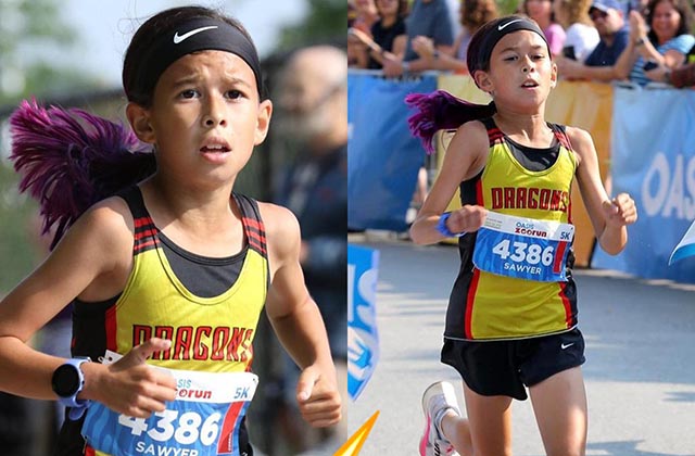 Un niña de 10 años gana a 1.400 corredores en un 5k a 3:53/km